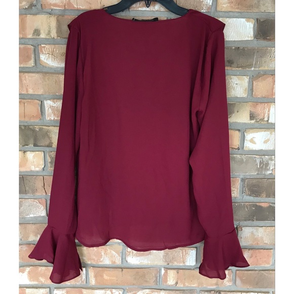 Love Tree Ruffled Front Top    Medium - Picture 2 of 7